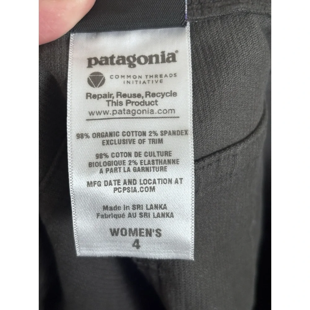 Patagonia Organic Cotton Blend Corduroy Skirt Worn Wear Size 4 Pockets‎ Stretch